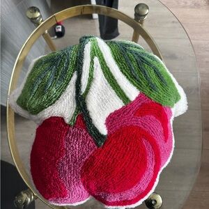 Urban Outfitters Cherry Pillow - Red, Pink, Green